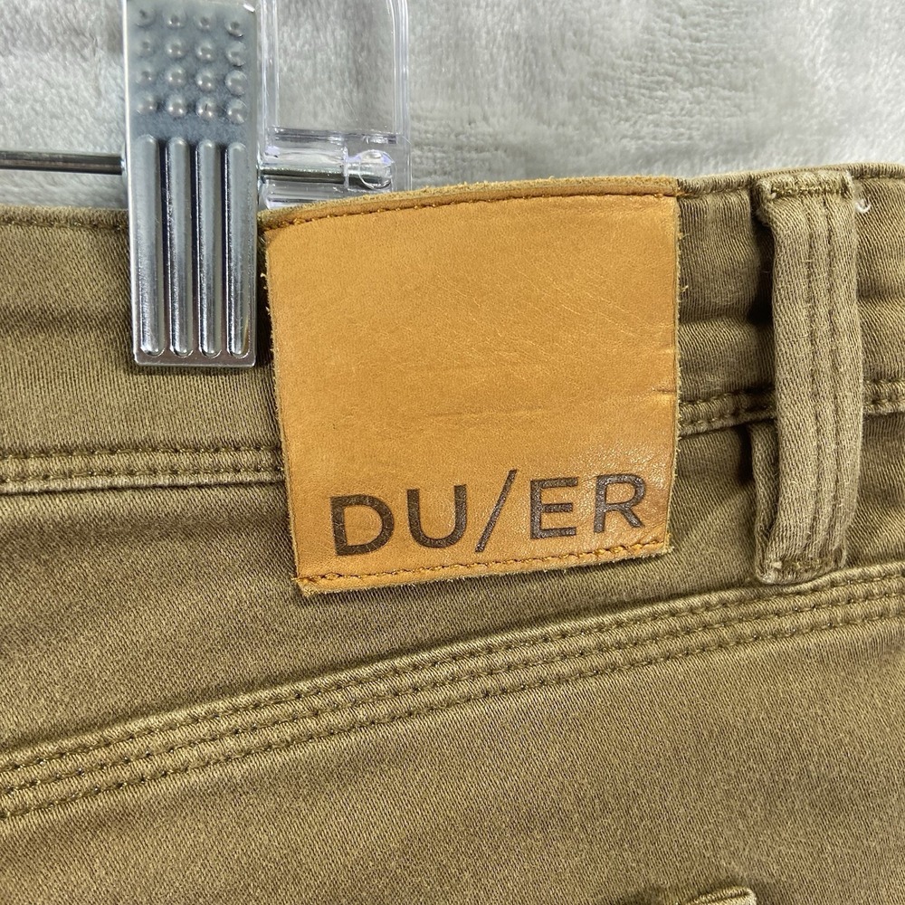 DU/ER Jean Shorts mens 38x9 N2X Slim Fit Performance Denim Brown Outdoor Stretch - Picture 9 of 12